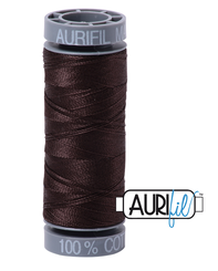 Aurifil Cotton Thread — Very Dark Bark 1130 — Small 28wt