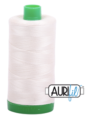 Aurifil Cotton Thread — Silver White 2309 — Medium 40wt