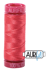 Aurifil Cotton Thread — Medium Red 5002 — Small 12wt