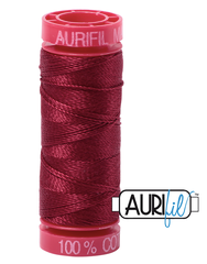 Aurifil Cotton Thread — Dark Carmine Red 2460 — Small 12wt