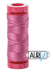 Aurifil Cotton Thread — Dusty Rose 2452 — Small 12wt