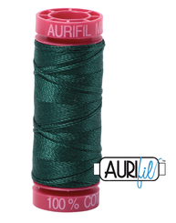 Aurifil Cotton Thread — Medium Spruce 2885 — Small 12wt