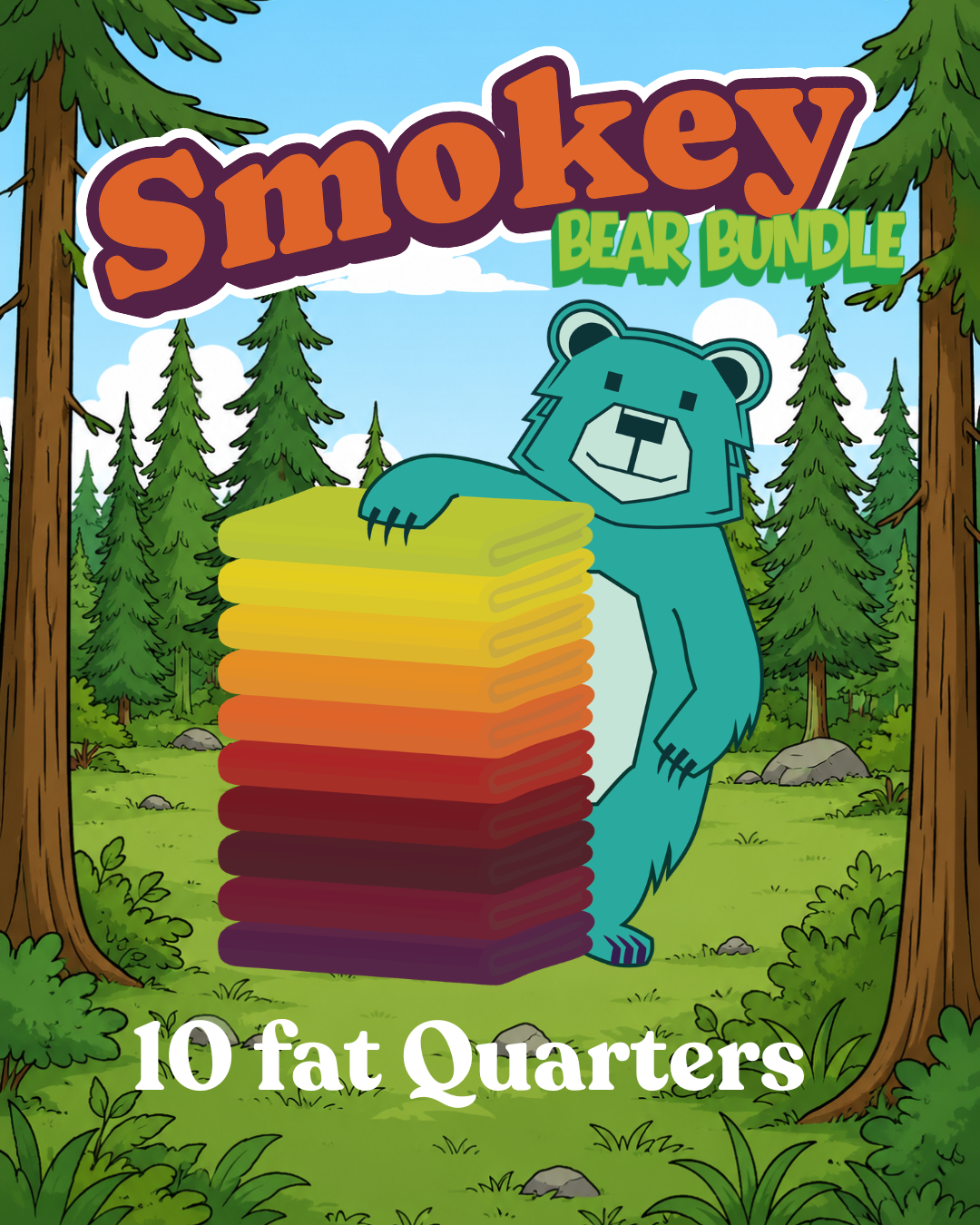 Smokey the Bear - Fat Quarter Bundle (10FQs) - Quilt Canada Winnipeg 2026