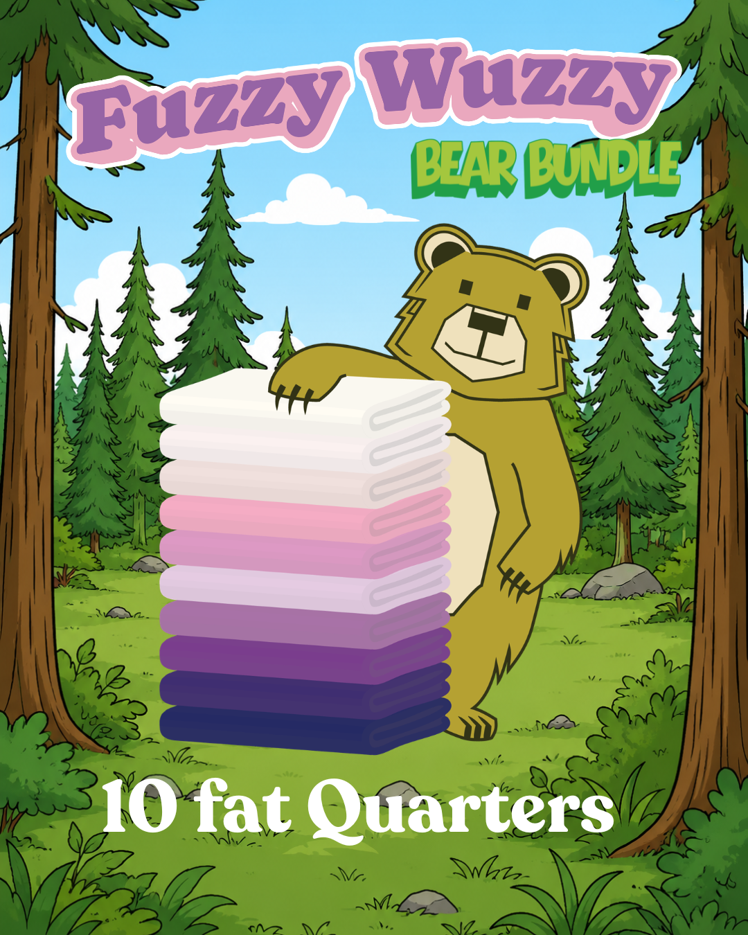 Fuzzy Wuzzy - Fat Quarter Bundle (10FQs) - Quilt Canada Winnipeg 2026