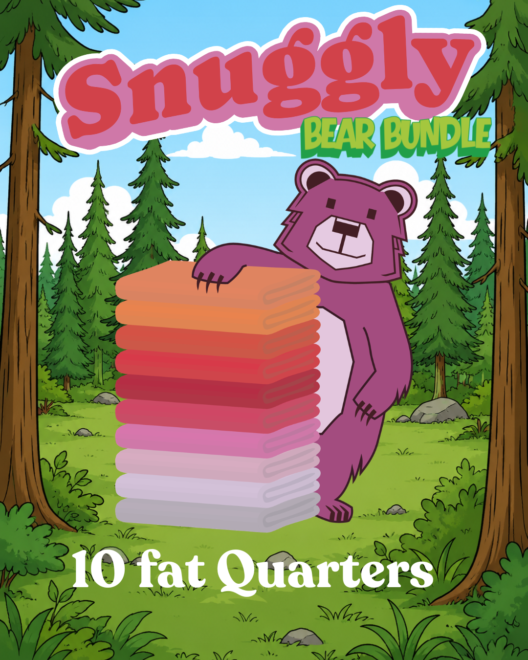 Snuggly Bear- Fat Quarter Bundle (10FQs) - Quilt Canada Winnipeg 2026
