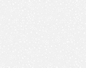 Dear Stella Fabrics Monochrome White on White Starry Night