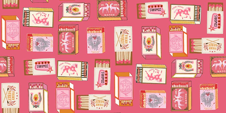 A Perfect Match in Rose from Pink Pony Club by Dear Stella Designs