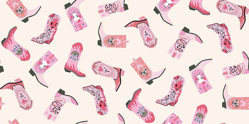 Yeehaw in Cream from Pink Pony Club by Dear Stella Designs