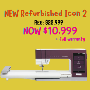 Refurbished PFAFF Creative Icon 2 - Full Warranty - Sewing and Embroidery Machine
