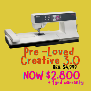 Pre-Loved PFAFF® creative 3.0 with Embroidery Unit