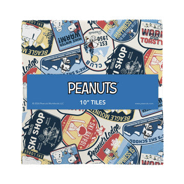 10" Tiles from Peanuts Frosty Friends by Northcott Fabrics