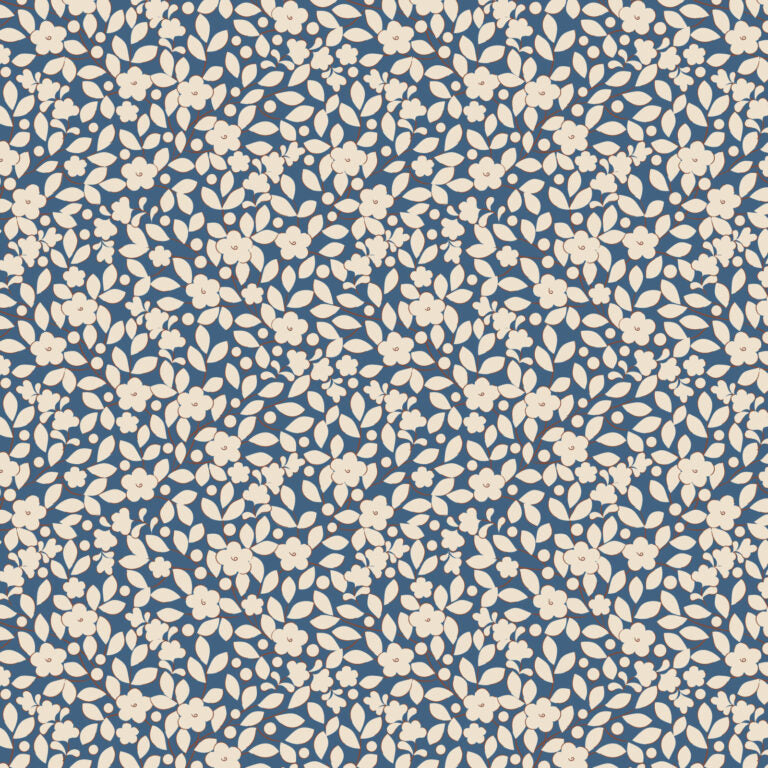 Creating Memories Summer Avery Blue Fabric by Tildas Fabric