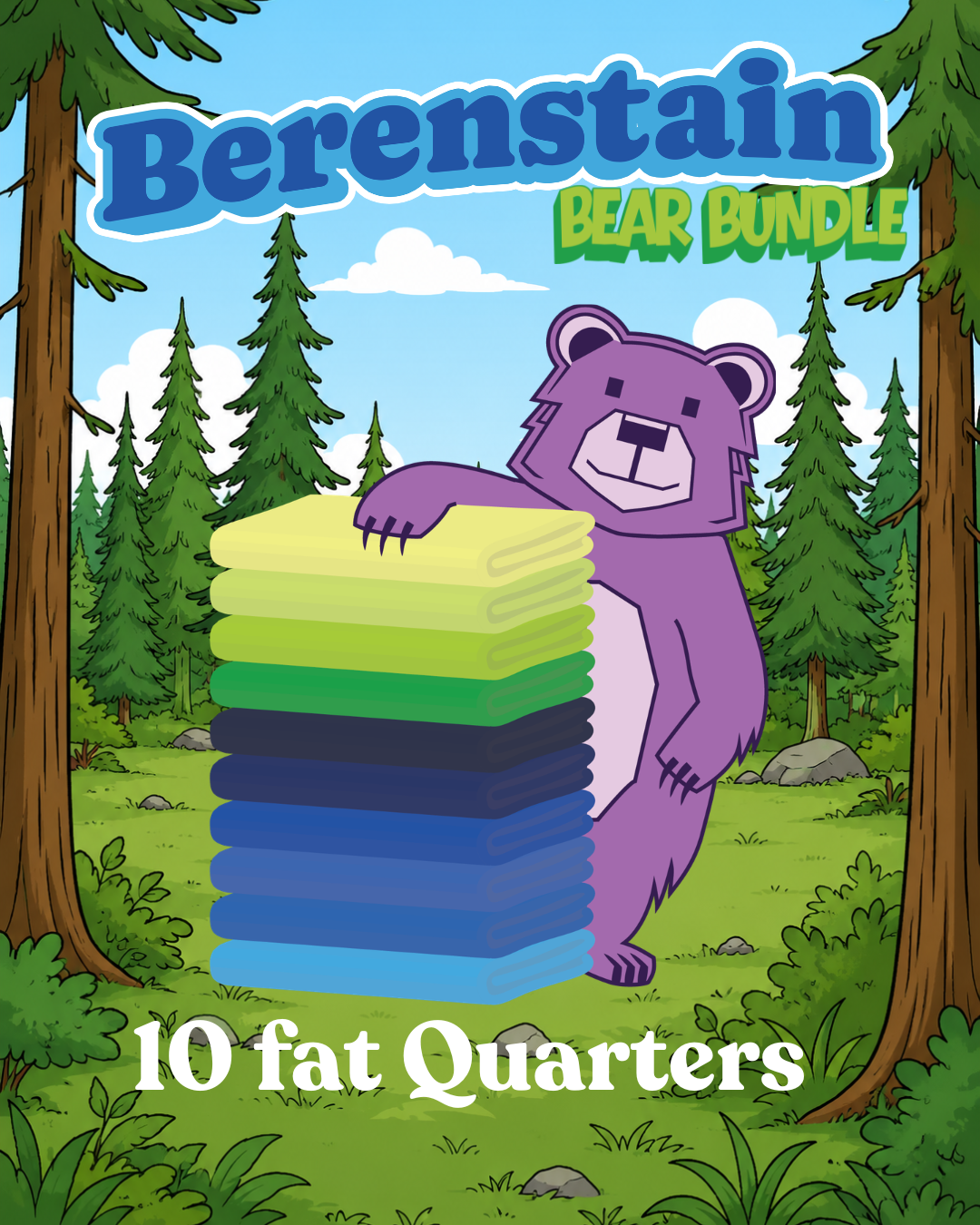 Berenstain - Fat Quarter Bundle (10FQs) - Quilt Canada Winnipeg 2026 by Robert Kaufman, Solid Fabric