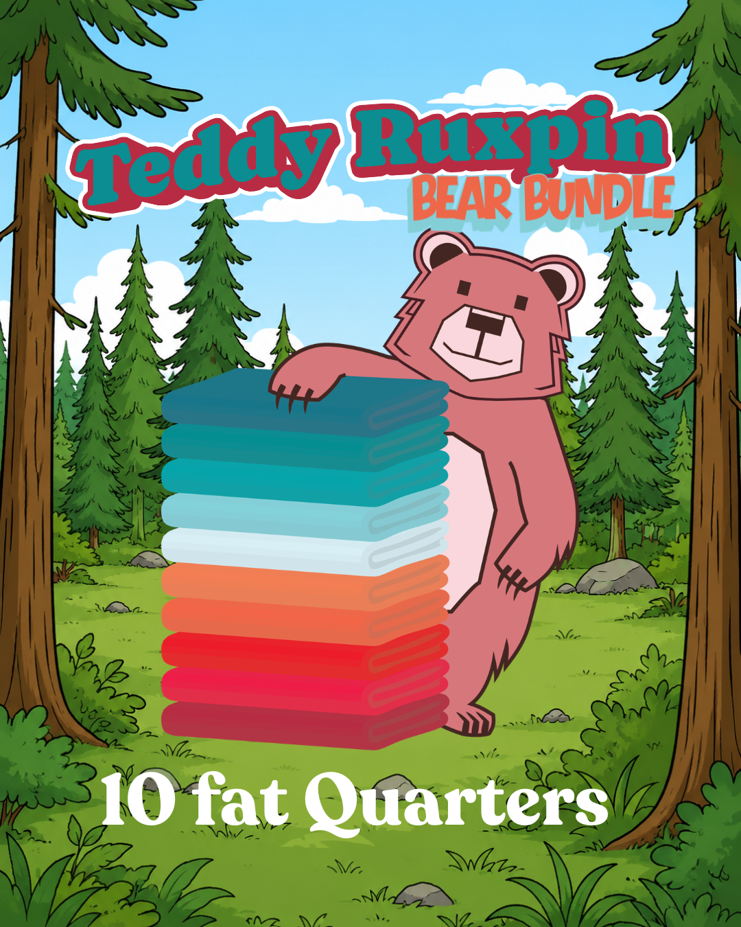 Teddy Ruxpin - Fat Quarter Bundle (10FQs) - Quilt Canada Winnipeg 2026