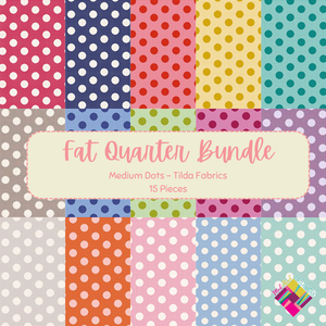 Medium Dots in Fat Quarter Bundle by Tilda