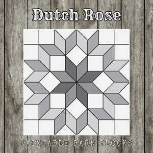 Dutch Rose - Traditional || Barn Block ||