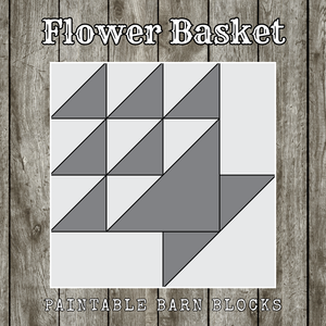 Flower Basket - Traditional || Barn Block ||