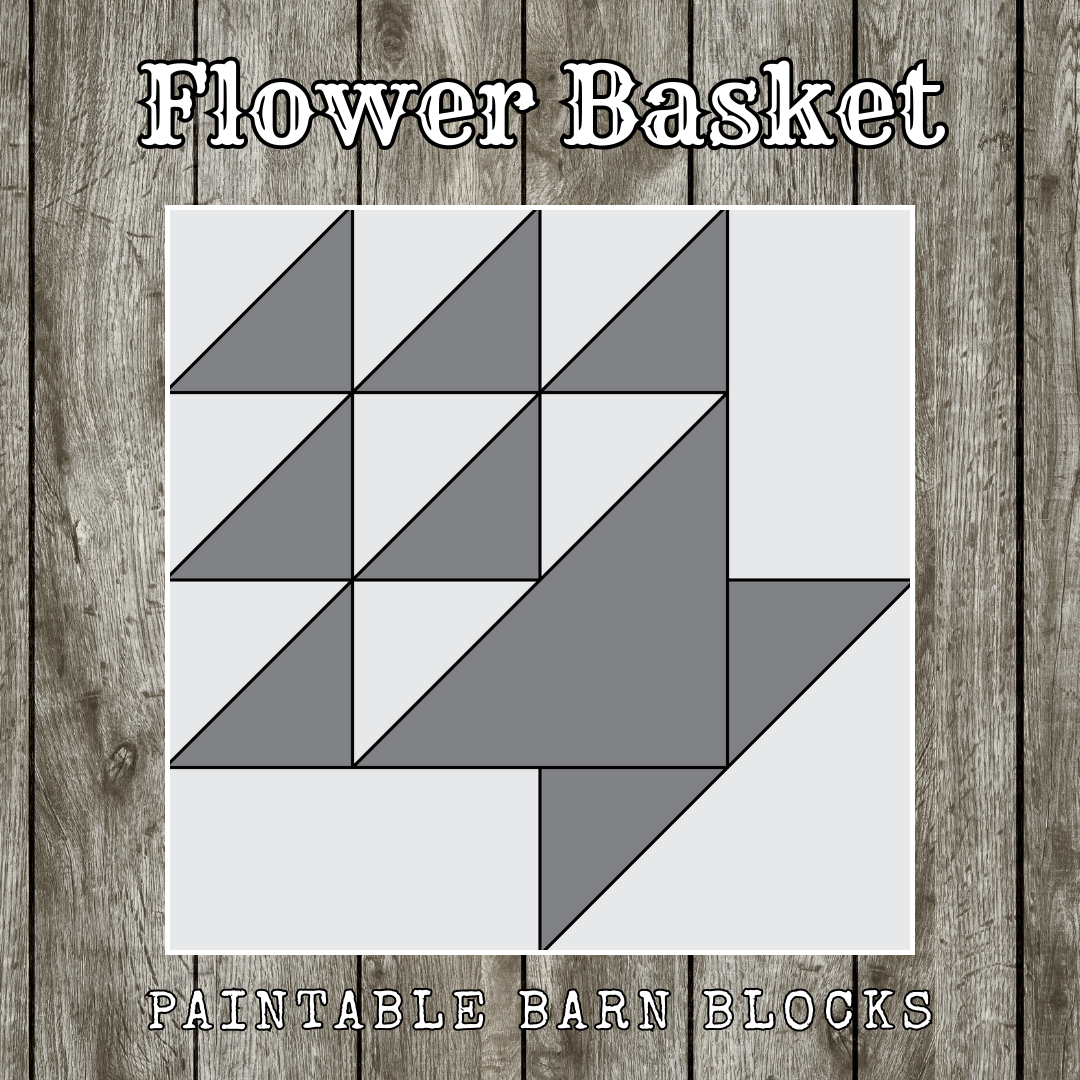 Flower Basket - Traditional || Barn Block ||