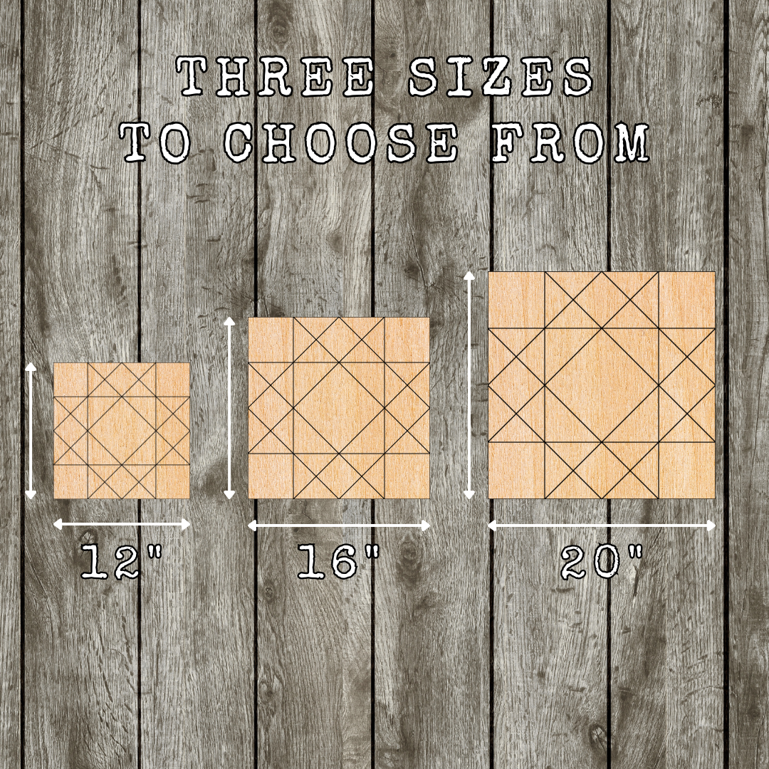 Square in a Star - Traditional || Barn Block ||