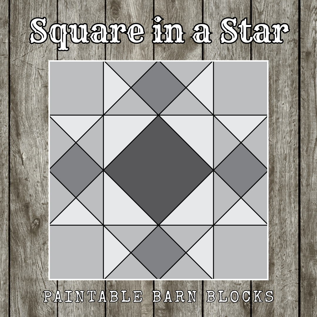 Square in a Star - Traditional || Barn Block ||