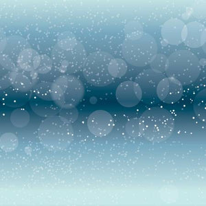 Winter Magic 108in Wide Back Flurries Blue