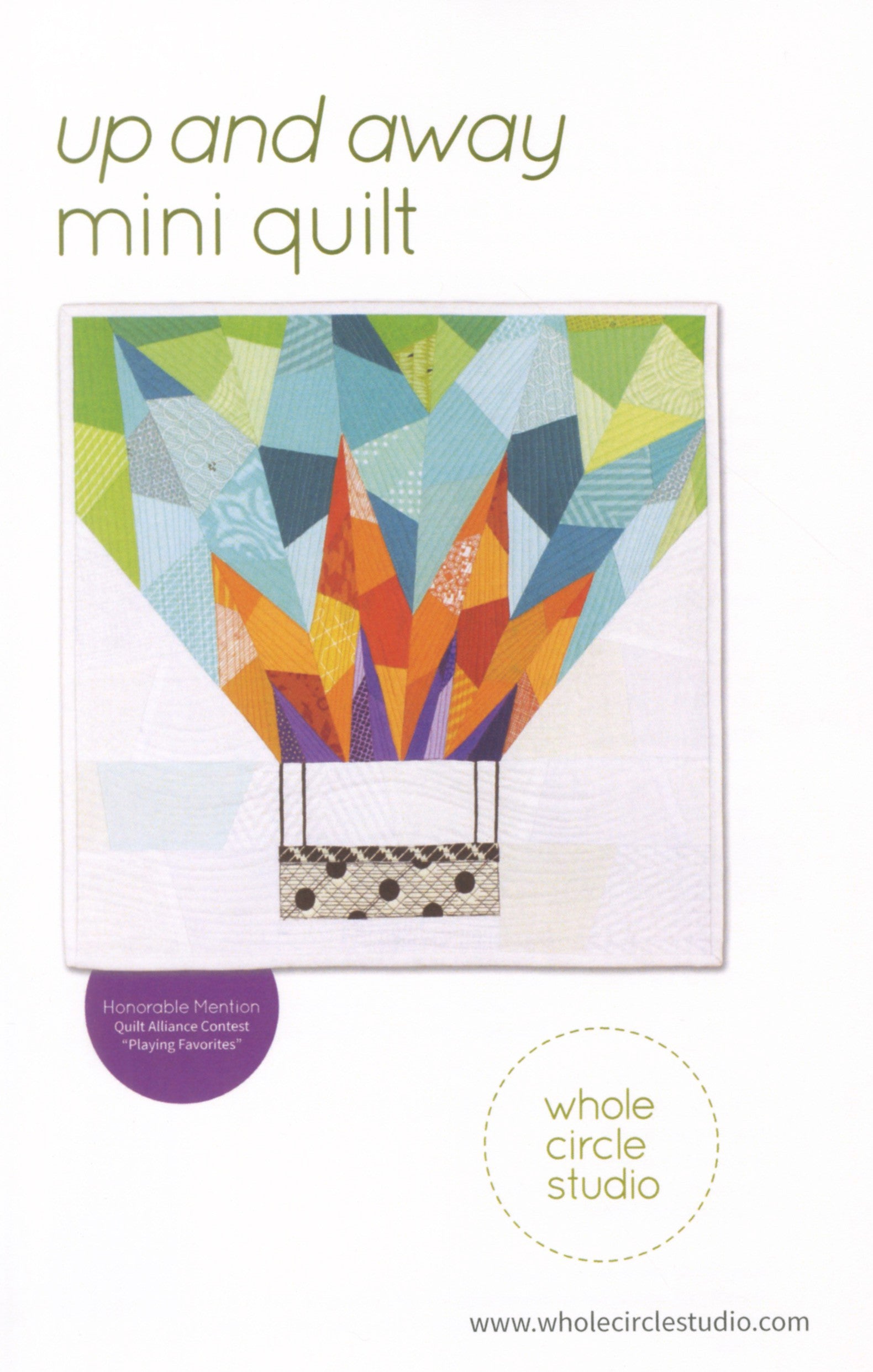 Up and Away mini quilt pattern