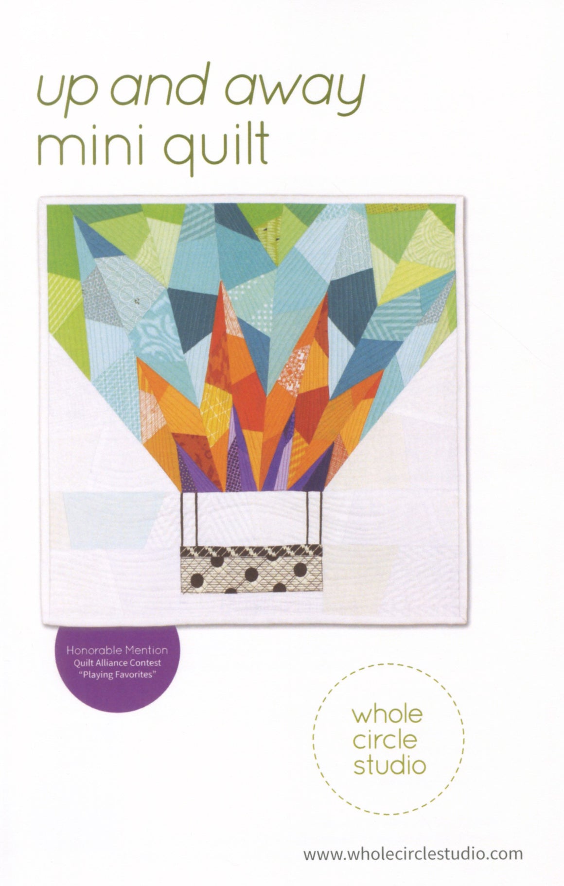 Up and Away mini quilt pattern