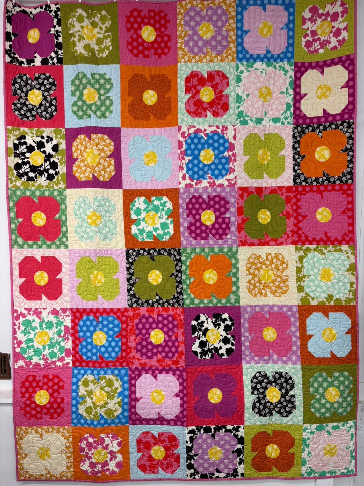 Pop Sugar Sophie - Wholecloth Quilt, Quilt for Sale