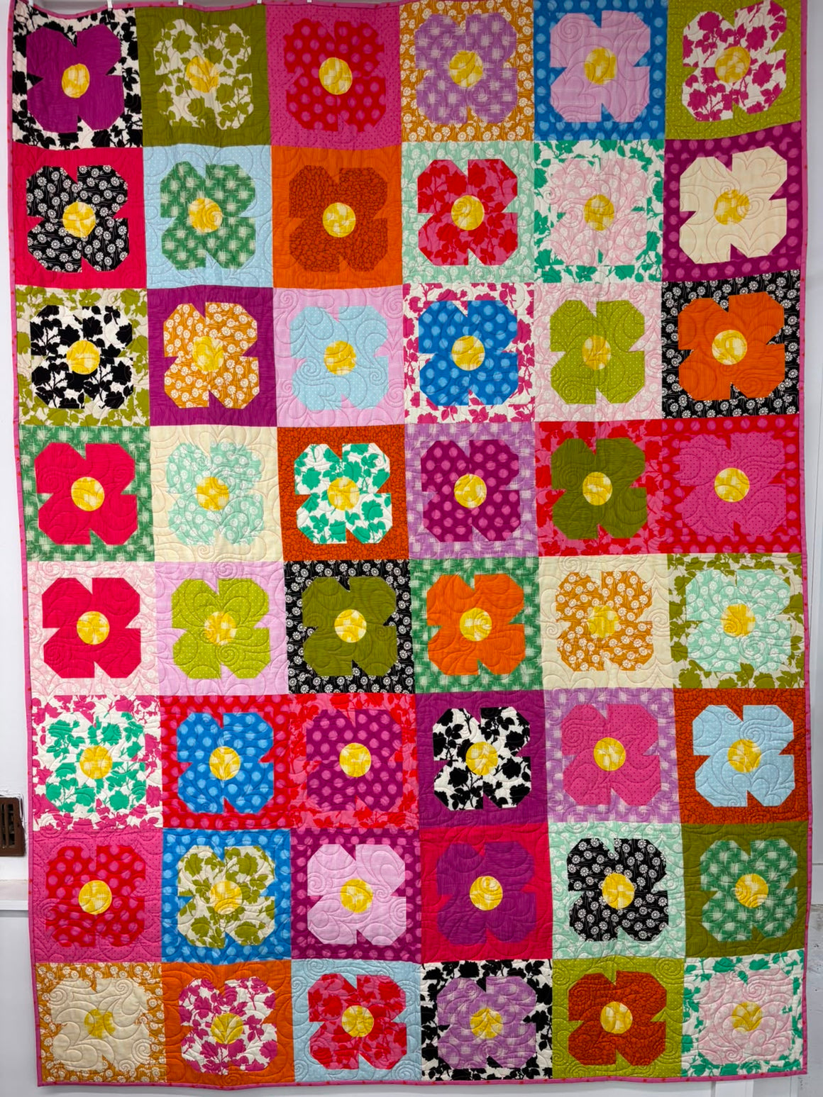 Pop Sugar Sophie - Wholecloth Quilt, Quilt for Sale
