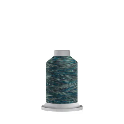 Glide Variegated Affinity Thread 1100 yard mini spool - Mediterranean