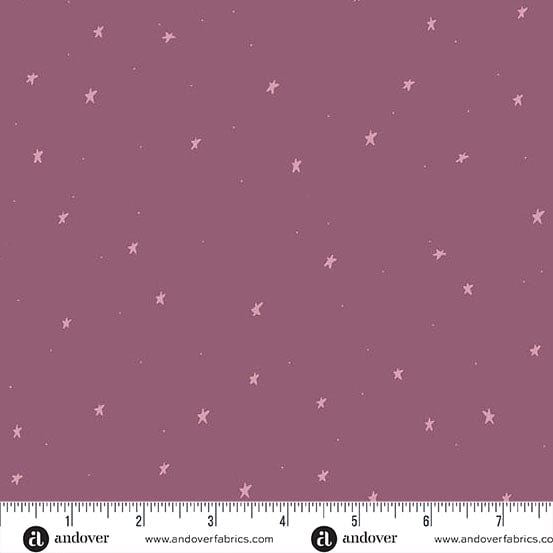 Starlit Sky in Plum for Celestial Garden for Andover Fabrics