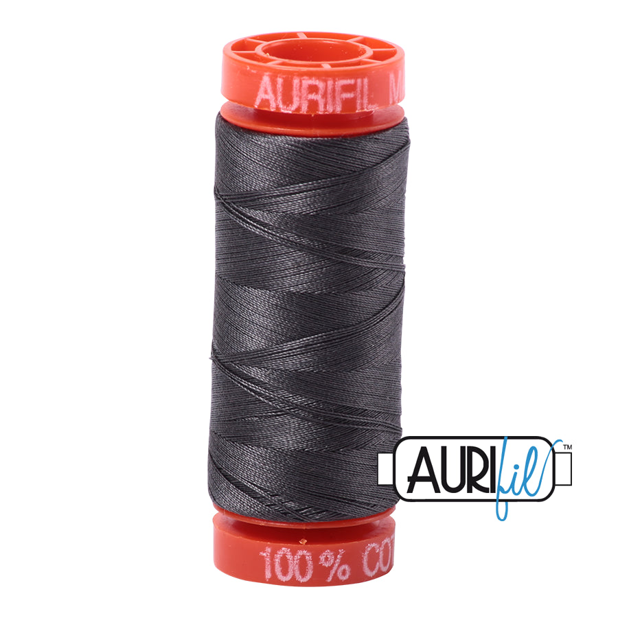 Aurifil Cotton Thread — Grey Pewter 2630 — Small 50wt