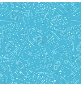 HAPPY NOTES BY CONTEMPO STUDIO FOR BENARTEX - Light Blue