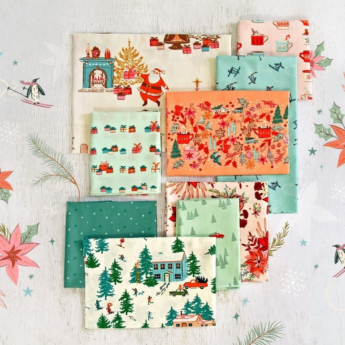 Christmas in the Cabin - 15 FQ Bundle - for Art Gallery