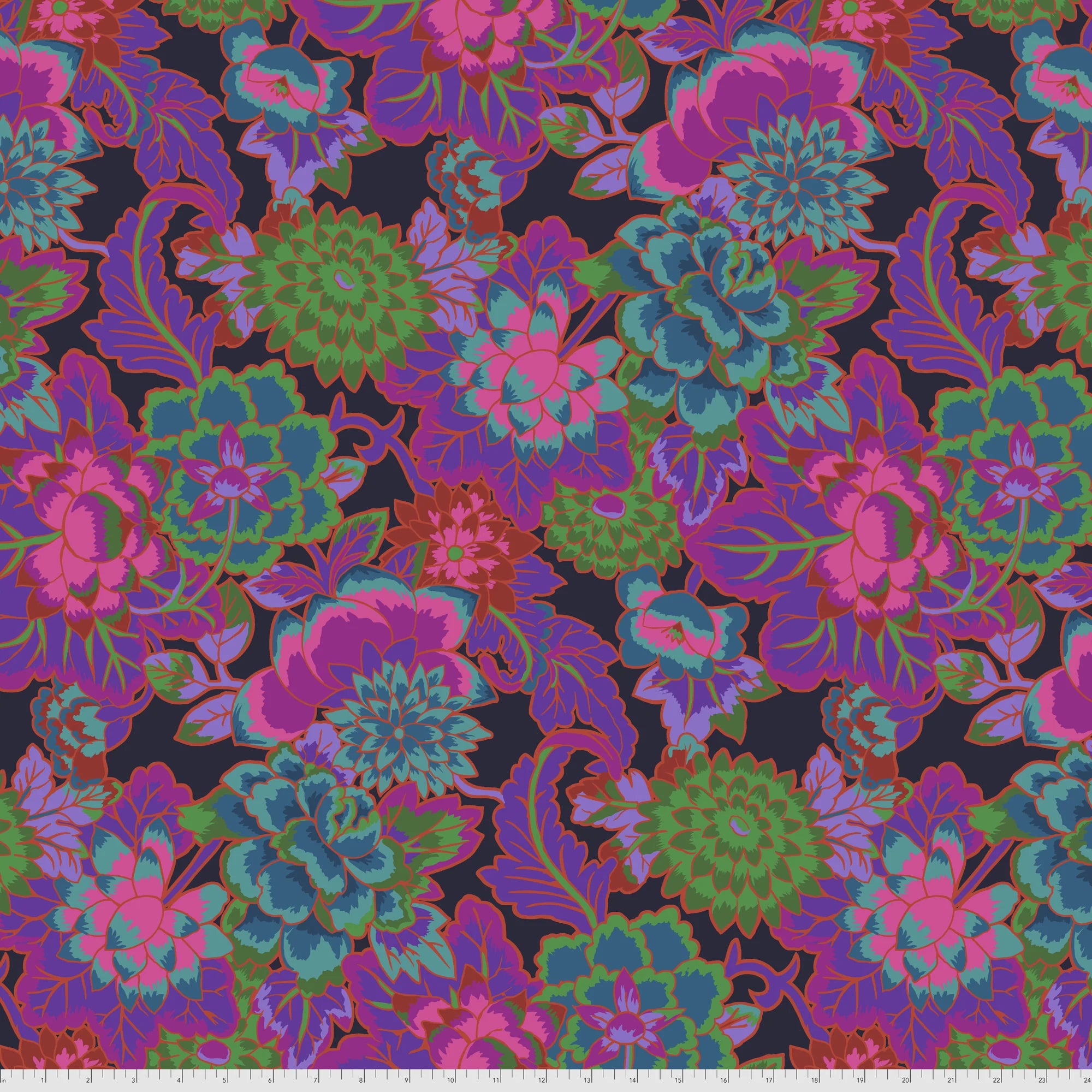 Cloisonne in Purple by Kaffe Fassett for Free Spirit