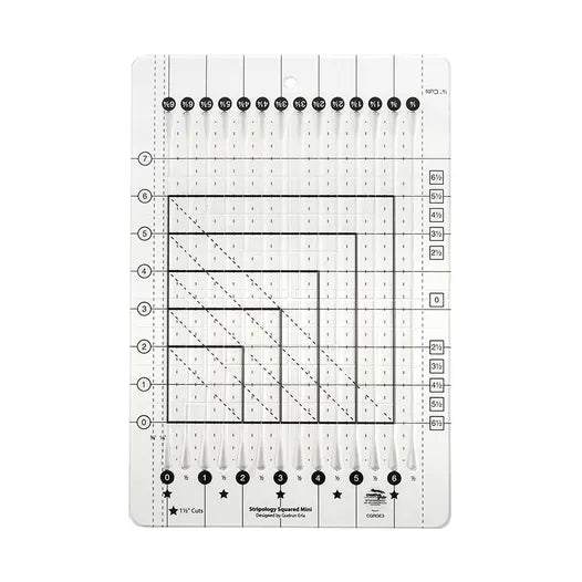 Creative Grids Ruler — Mini Stripology Squared Ruler - PreOrder