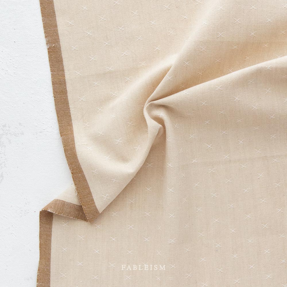 Oat from Sprout Wovens for Fableism Fabrics, Designer Fabric