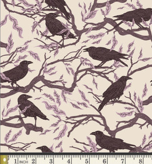 Ravens Twilight, for Ghostly & Haunted for Art Gallery Fabrics