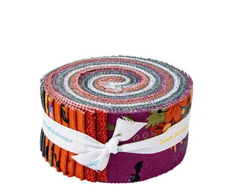 Beggar's Night || JELLY ROLL || 40 x 2.5" WOF Strips by Riley Blake, Designer Precut