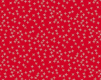 Night sky in Red for Sugarberry for Andover Fabrics