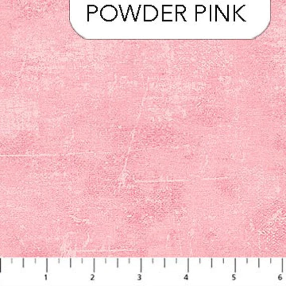 Powder Pink - Canvas Texture - 9030-21 by Northcott, Designer Fabric