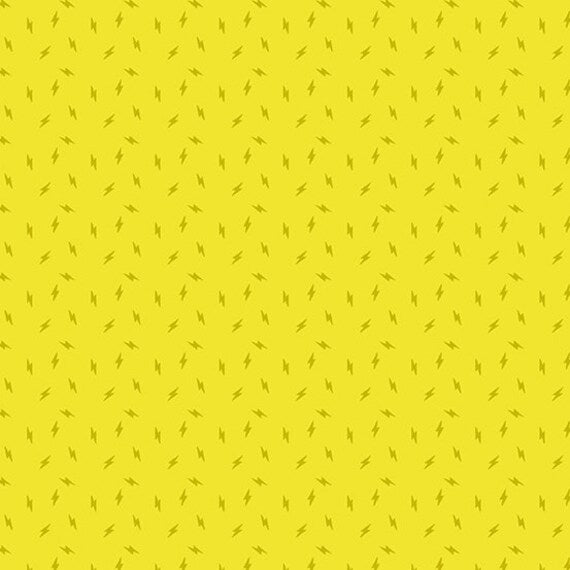 Atomic Lightning in Neon Lime by Libs Elliott for Andover Fabrics