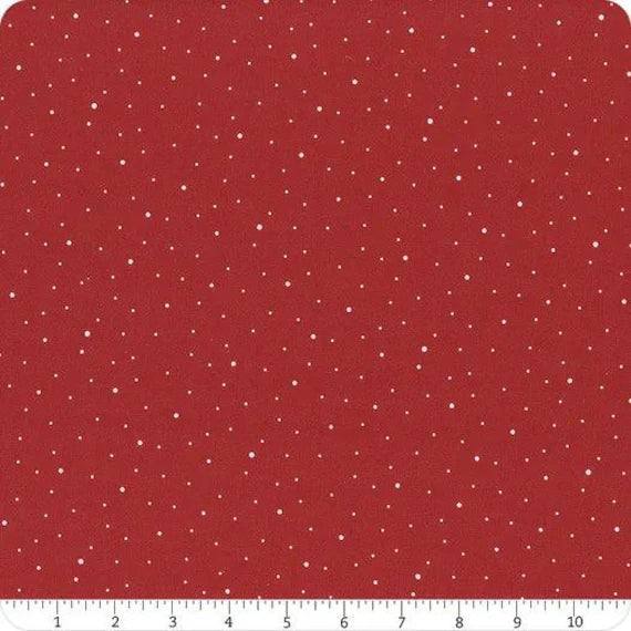 REMNANT || 12" x 108" || Dapple Dot in Red Barn for Riley Blake