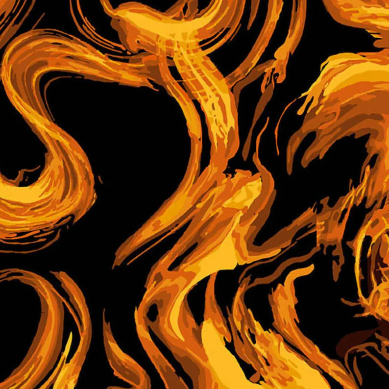 Smoulder in Flame || WIDEBACK 108" || from Phantasm by Libs Elliot for Andover Fabrics