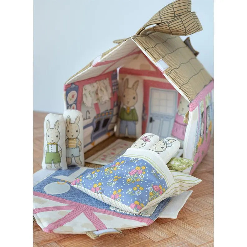 My Secret Garden Panel - Bunny Cottage Stacy Iest Hsu for Moda Fabrics
