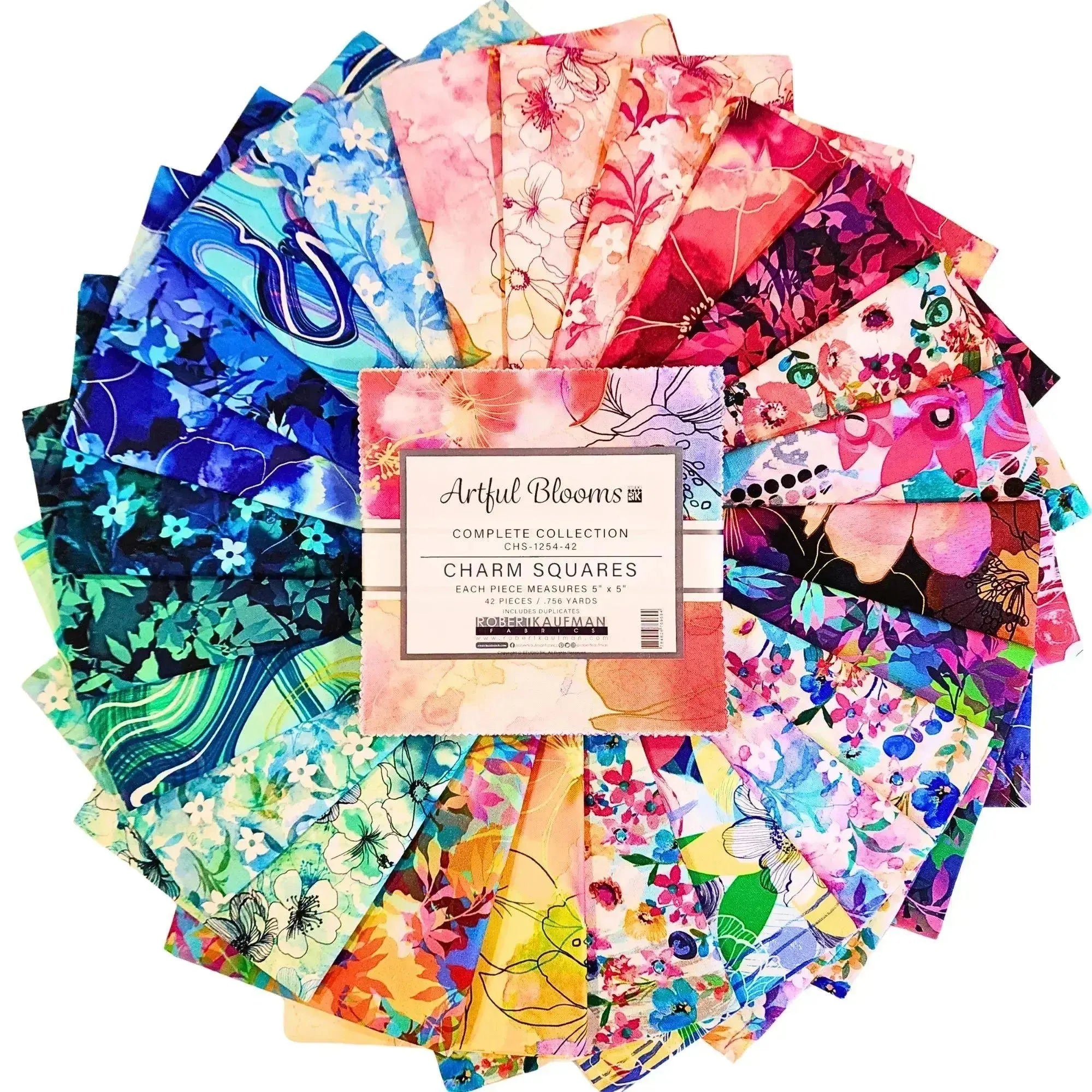 Artful Blooms Blenders || Layer Cake || 42 x 10" Squares