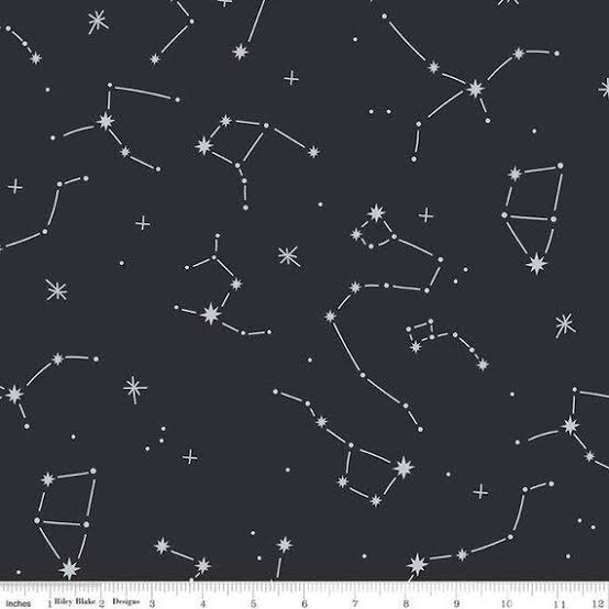 REMNANT || 29" x 60" || Constellation in Black from Hoist the Sails for Riley Blake