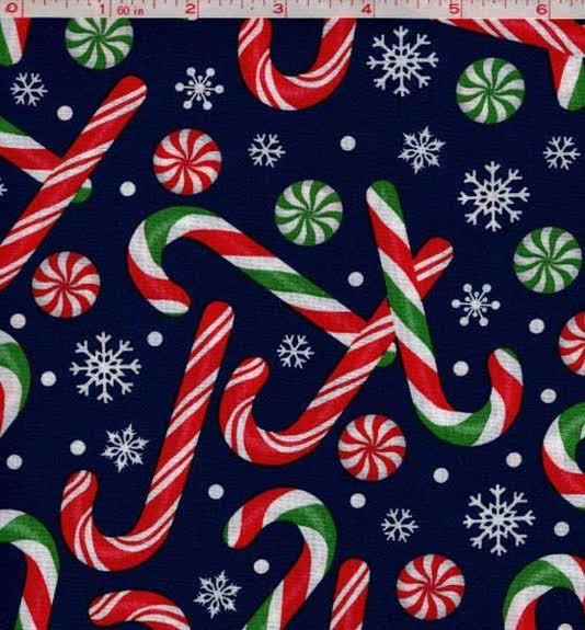 Christmas Candy Cane Fabric - Quilters Choice