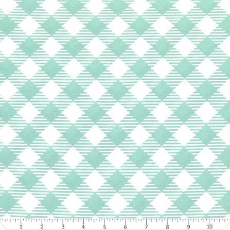 Bee Gingham in Sea Glass || WIDEBACK 108"|| by Dear Stella Fabrics
