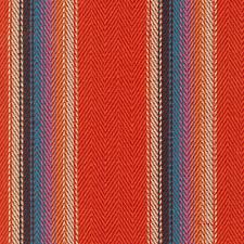 REMNANT - Baja Blanket Stripe in Red for Robert Kaufman Fabrics - 48" x 45"